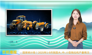 2025年前三季度我國大、中、小型拖拉機產(chǎn)量情況